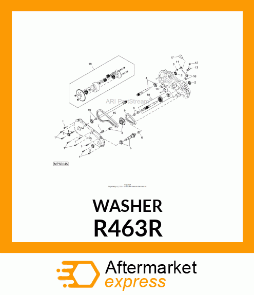 WASHER, COPPER R463R