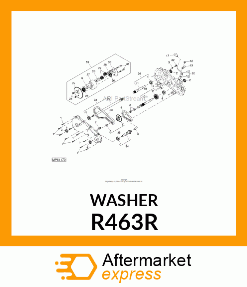 WASHER, COPPER R463R