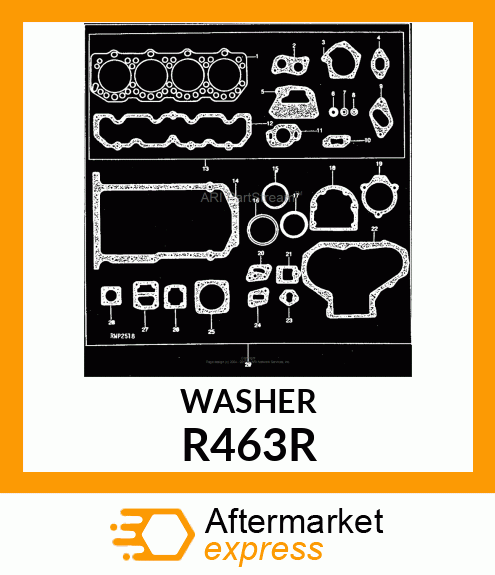 WASHER, COPPER R463R