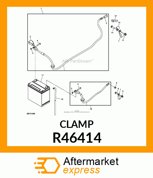 CLAMP, TUBE OR WIRE, SINGLE R46414