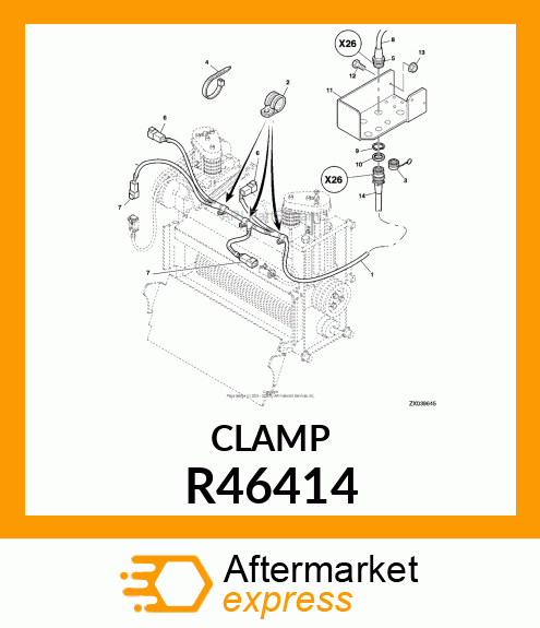 CLAMP, TUBE OR WIRE, SINGLE R46414