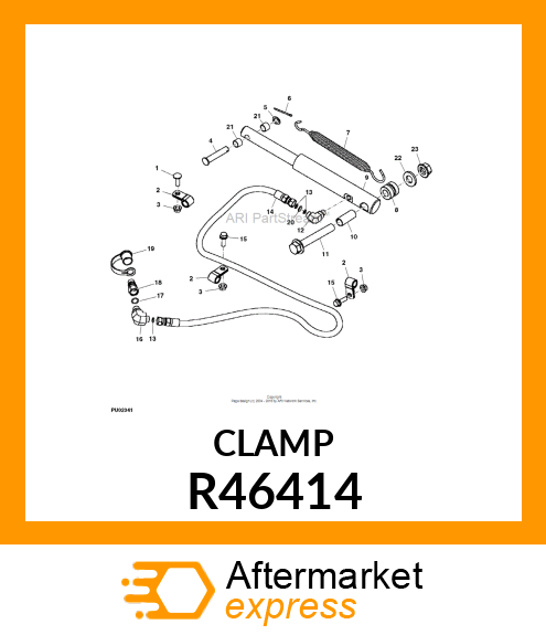 CLAMP, TUBE OR WIRE, SINGLE R46414