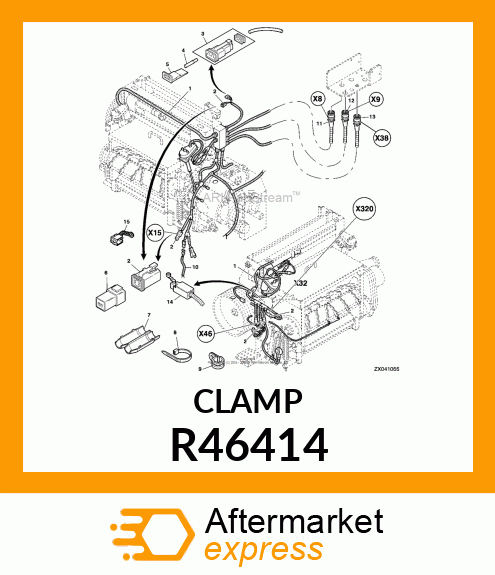 CLAMP, TUBE OR WIRE, SINGLE R46414