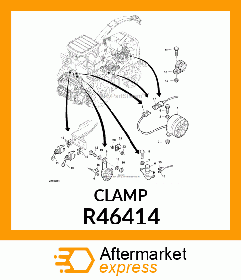 CLAMP, TUBE OR WIRE, SINGLE R46414