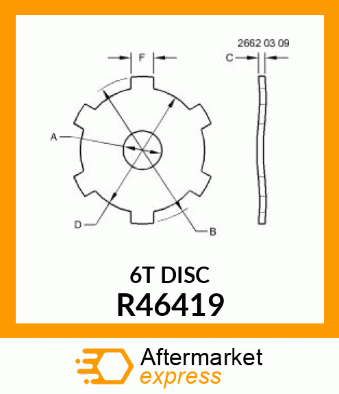 PLATE,CLUTCH DRIVE R46419