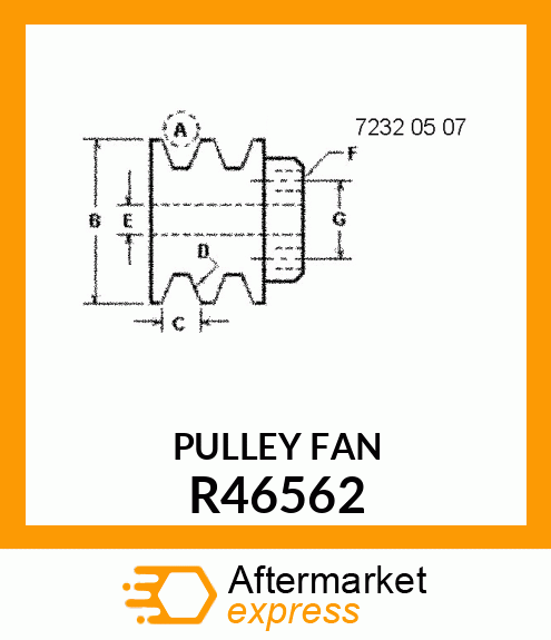 PULLEY FAN R46562