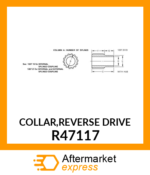 COLLAR,REVERSE DRIVE R47117