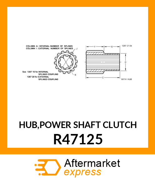 Splined Coupling R47125