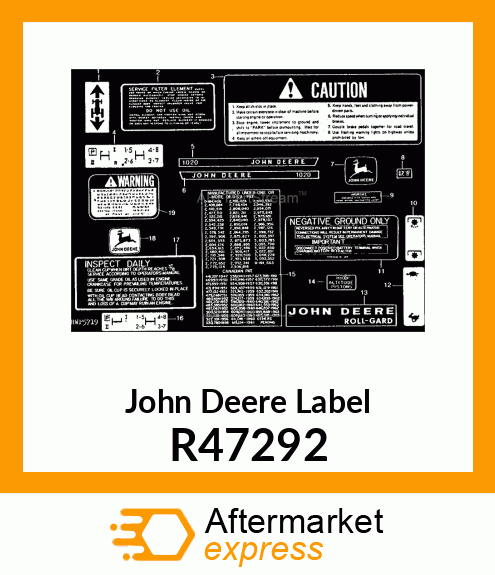 LABEL,ROLL R47292