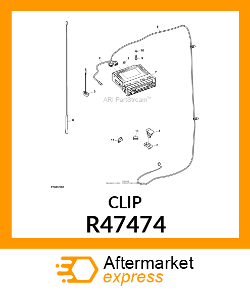 CLIP, WIRING R47474