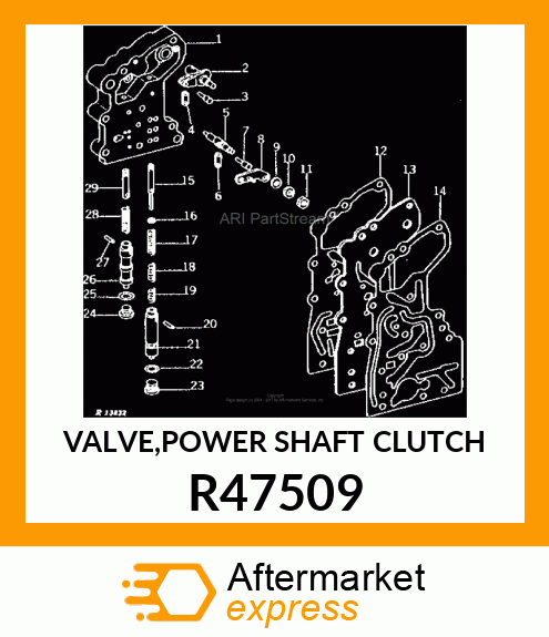 VALVE,POWER SHAFT CLUTCH R47509