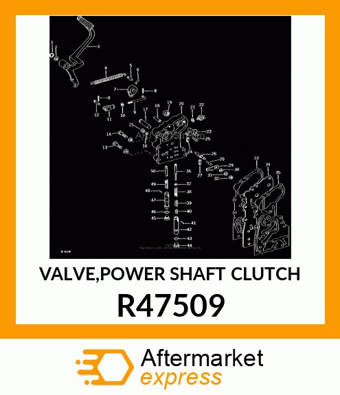 VALVE,POWER SHAFT CLUTCH R47509