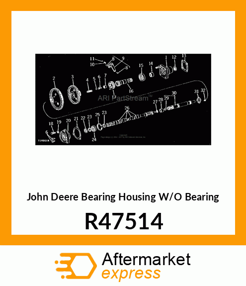 BEARING HOUSING W/O BEARING R47514