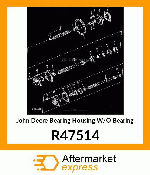 BEARING HOUSING W/O BEARING R47514