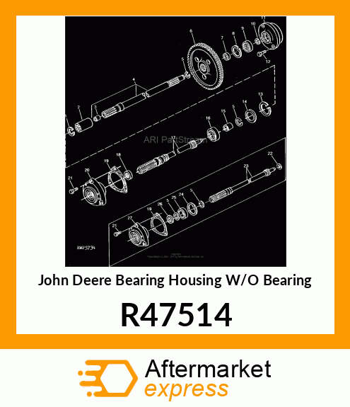 BEARING HOUSING W/O BEARING R47514