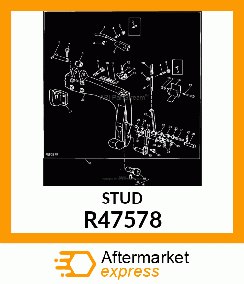 ROD,COUPLER LATCH R47578