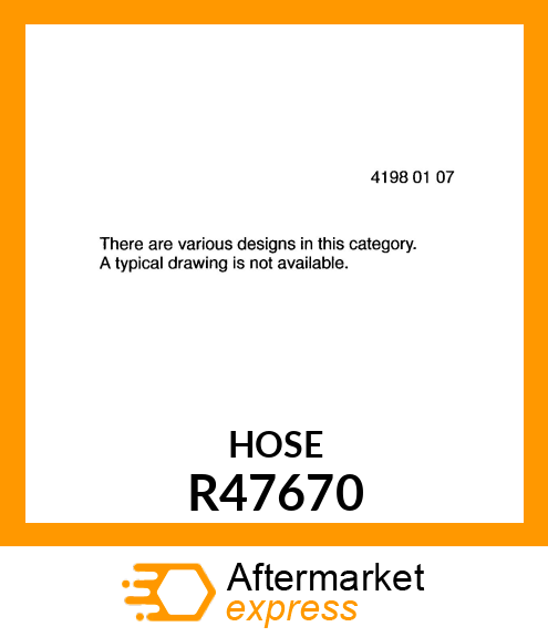 HOSE AIR INTAKE FRONT R47670