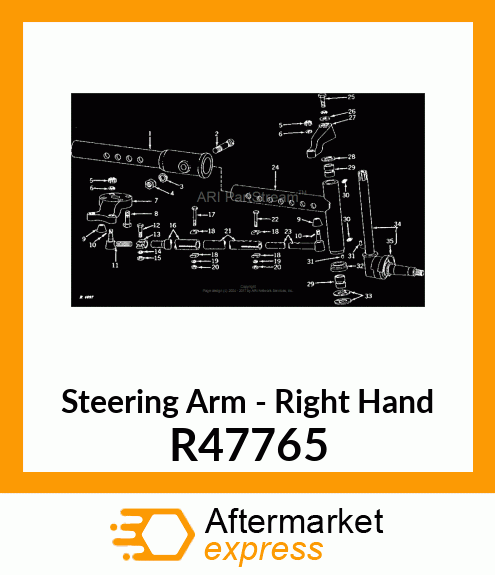 ARM,STEERING RH R47765