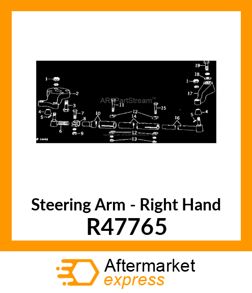 ARM,STEERING RH R47765
