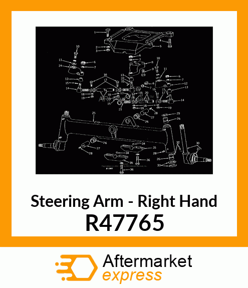 ARM,STEERING RH R47765