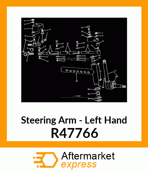 ARM,STEERING LH R47766