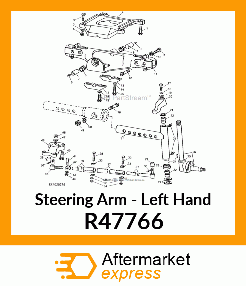 ARM,STEERING LH R47766