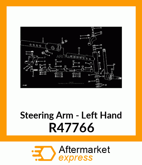 ARM,STEERING LH R47766