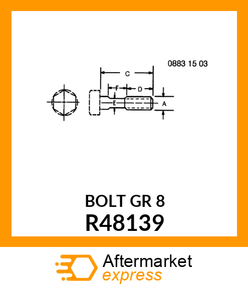 SCREW,SPECIAL CAP R48139