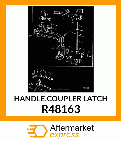 HANDLE,COUPLER LATCH R48163