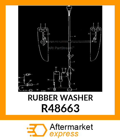 WASHER,RUBBER R48663