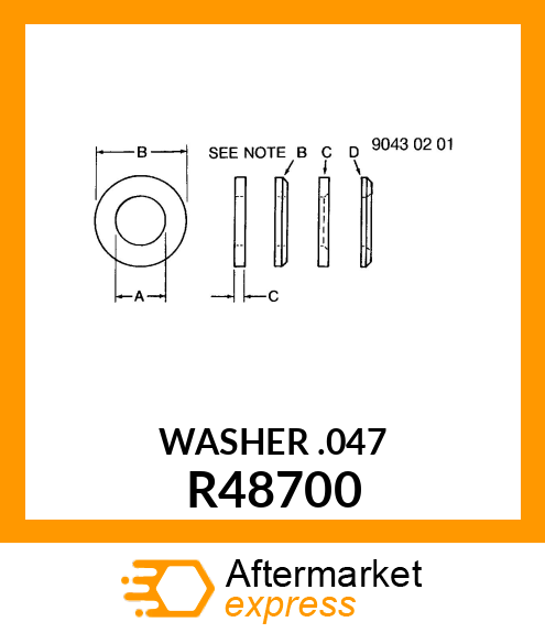 Washer R48700