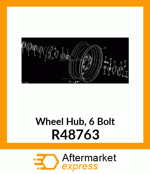 HUB,FRONT WHEEL R48763