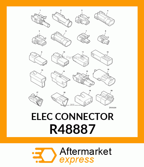 ELECTRICAL CONNECTOR ASSY, THREE CO R48887