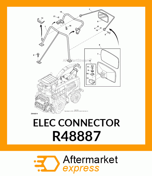 ELECTRICAL CONNECTOR ASSY, THREE CO R48887