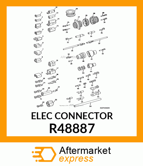 ELECTRICAL CONNECTOR ASSY, THREE CO R48887