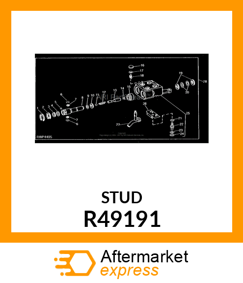 STUD, SCREW, SPECIAL CAP R49191