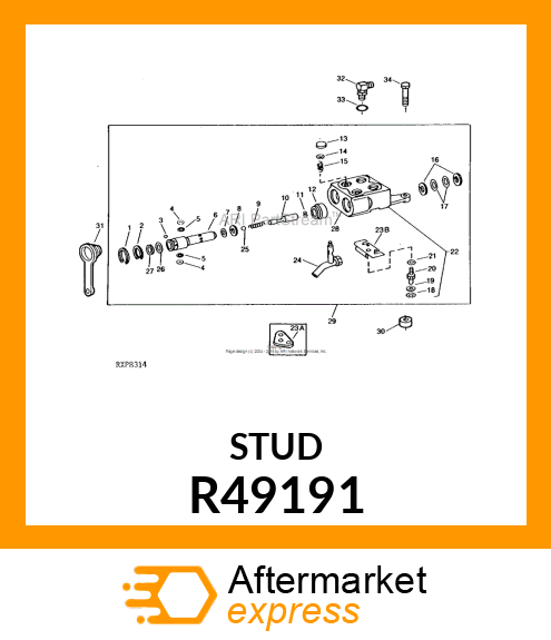 STUD, SCREW, SPECIAL CAP R49191