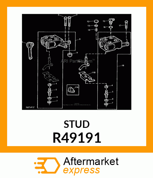 STUD, SCREW, SPECIAL CAP R49191