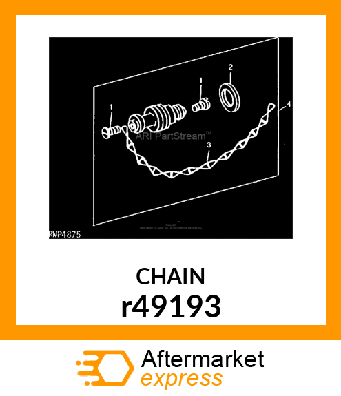 CHAIN LID SUPPORT (QUICK FILL) r49193