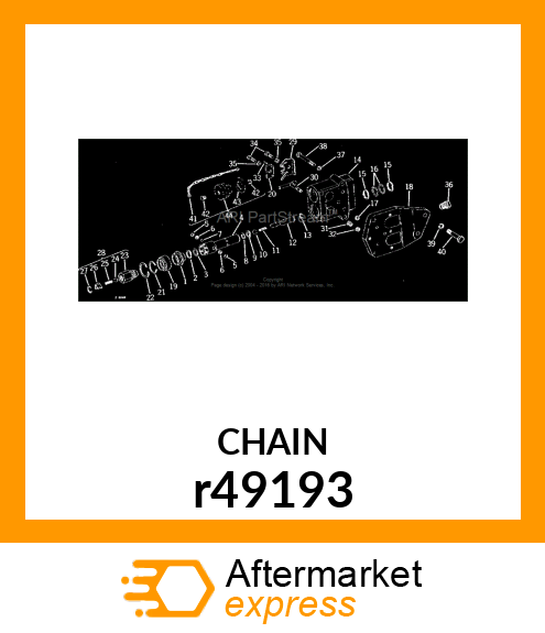 CHAIN LID SUPPORT (QUICK FILL) r49193