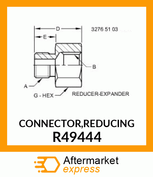 CONNECTOR,REDUCING R49444