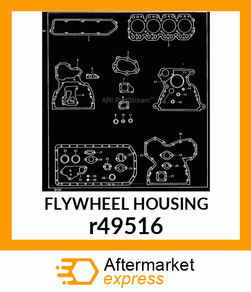 FLYWHEEL HOUSING r49516