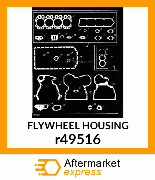 FLYWHEEL HOUSING r49516