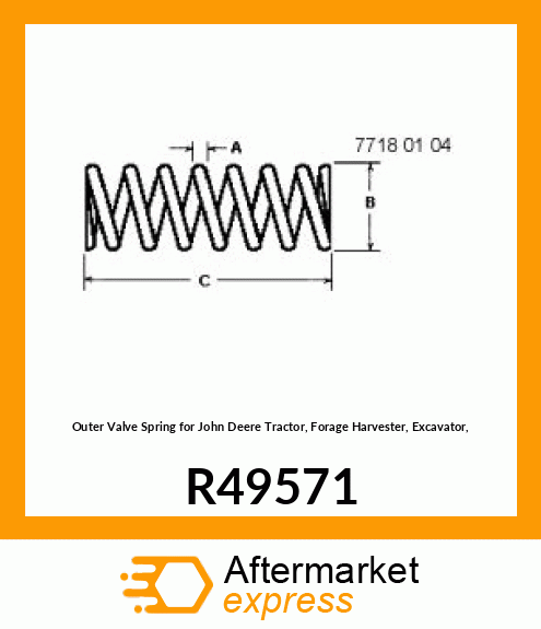 SPRING,VALVE,OUTER R49571