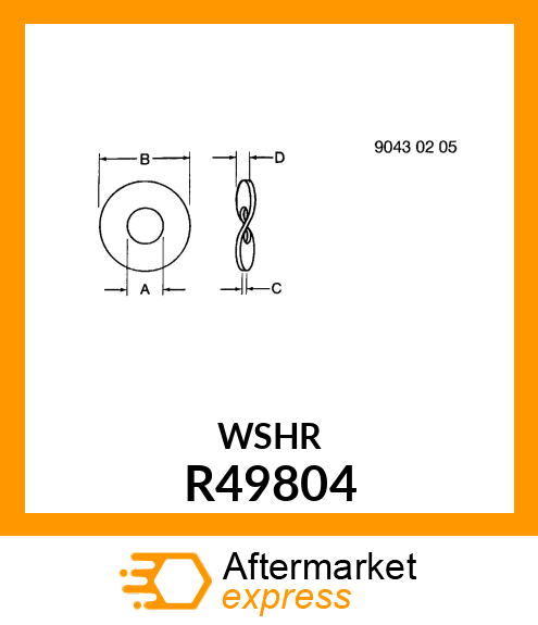 WASHER,SPRING R49804