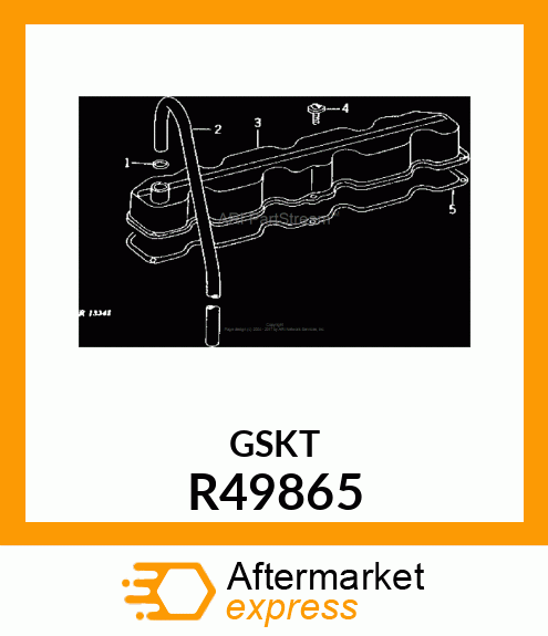 GASKET,ROCKER ARM COVER R49865