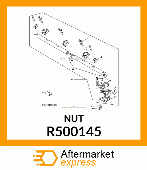 NUT, METRIC HEX R500145