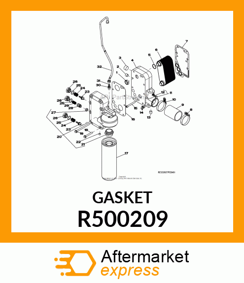 GASKET, OIL COOLER HOUSING R500209