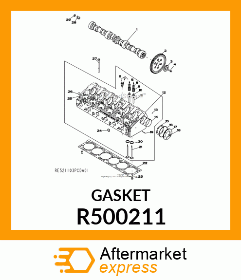 GASKET,CAMSHAFT THRUST RETAINING RI R500211