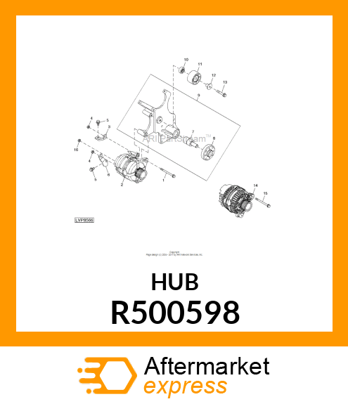 HUB,FAN MOUNT R500598